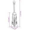 Folding Anchor Silver 8.8 lb Malleable Iron